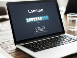 loading screen on laptop