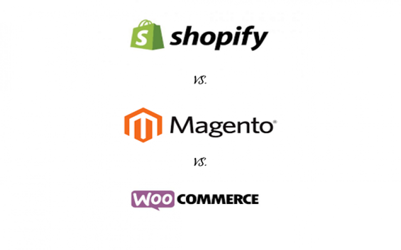 Shopify, Mangento and woocommerce